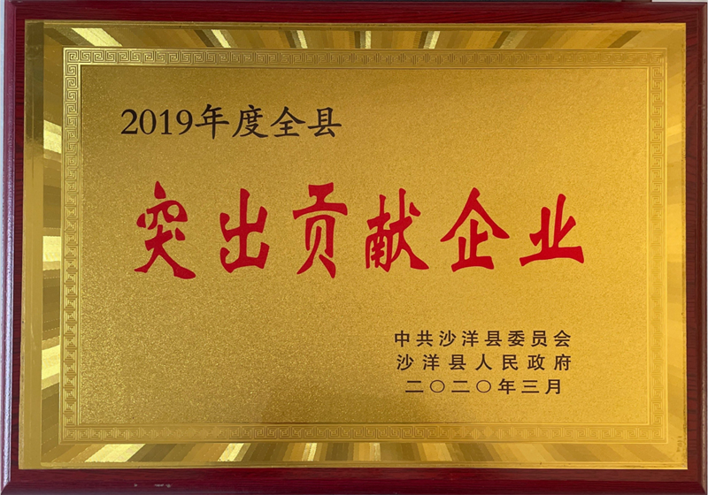 突出貢獻企業(yè)